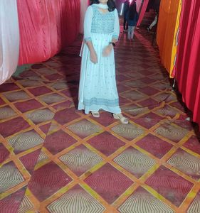 Ethnic Dress White Naira Model