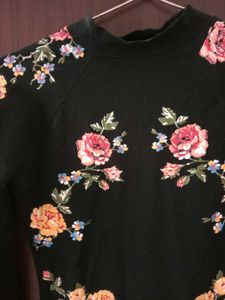 Floral Embroidered Mini Dress