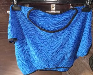 Blue Patterned Top
