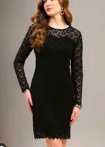 Elegant Black Lace Dress