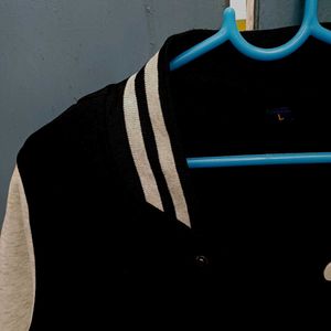 black Varsity Style Jacket