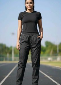 unisexual Alcis black track oants