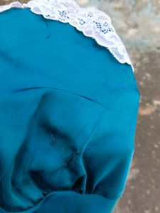 Green Lace Trim Slip Dress