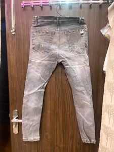 Gray Denim Jeans