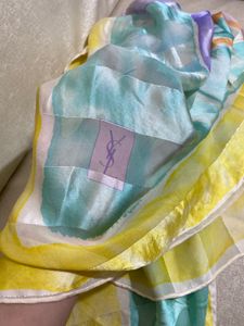 YSL Floral Scarf