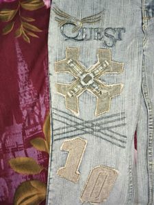 PATCHWORK BELL BOTTOM JEANS