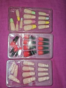 Combo Of 3 Nail Designs
