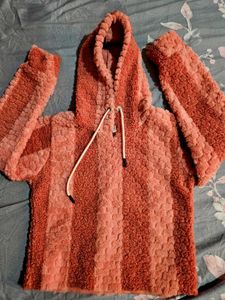 Fuzzy Striped Hoodie