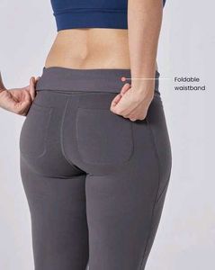 Blissclub NEW Grey Flared Gym Legging/ Size-S