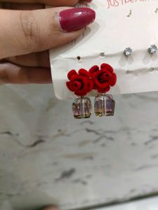 Rose Drop Earrings Combo