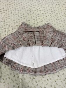 Korean Plaid Mini Skirt