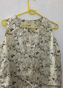 Owl Print Crop Top