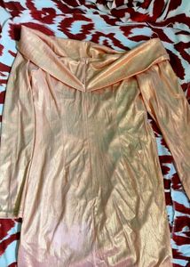 Urbanic Ruched Bodycon Metallic Dress PRICE DROP