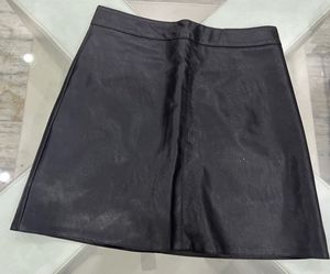 Black leather Skirt