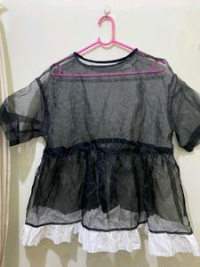 Sheer Black Top 34-38