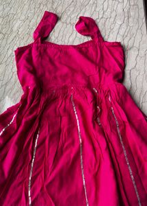 Pink Embellished Kurti