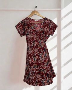 Berrylush Fit n Flare wrap around dress