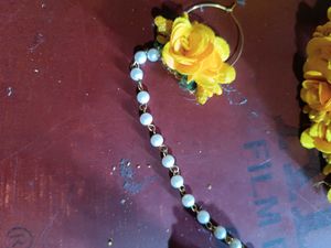 Haldi Flower Jewellery Set