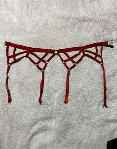 Victoria’s Secret Red Strappy Garter Belt