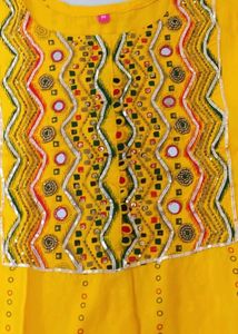 Yellow Heavy Plazzo Suit