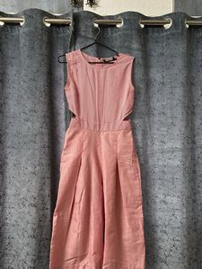 Cute Pink Cutout Jumpsuit