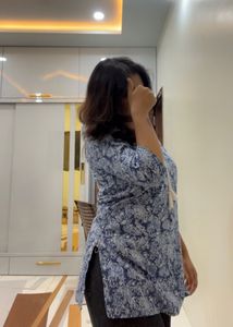 Blue Preety Short Kurti 💙