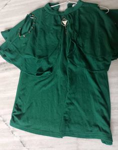 Green Layered Top