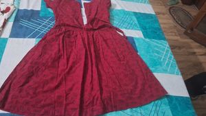 Red Fit & Flare Dress