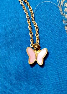 Combo Of Queen Butterfly Chain With Pink Hat &amp; Bel