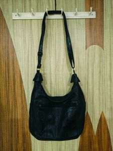 Black Leather Shoulder Bag