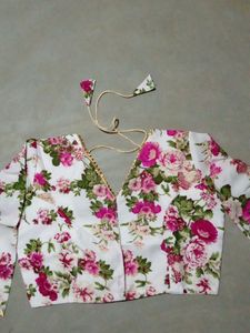 Crep Printed Blouse For Women