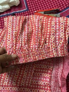 Pink Floral Kurta Set
