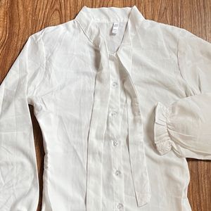 Ruffle Fairycore White Shirt