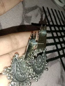 Silver Tone Dangle Earrings