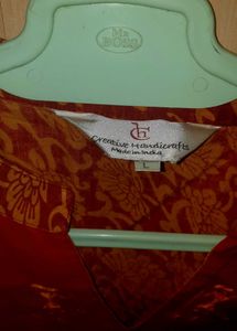 Earthy Shade Handicraft Embroidered Kurti