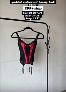 Red & Black Bustier