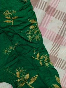 L Size Bottle Green Kurti