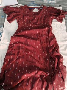 Elegant Maroon Dress
