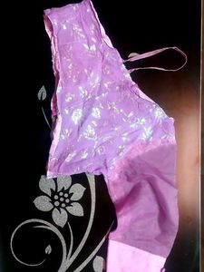Purple Saree 🥻 Sequins Work