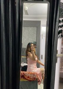 Pink Cowl Neck Dress