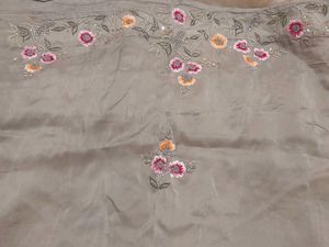 Embroidered Organza Fabric