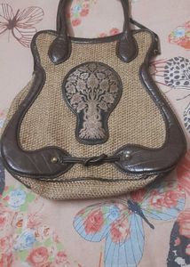 Holii Brand Jute Leather Bag