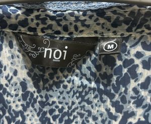 Blue Leopard / Abstract Printed Top
