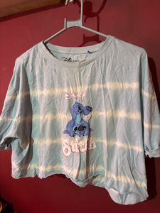 Disney Stitch Tie-Dye Crop Top
