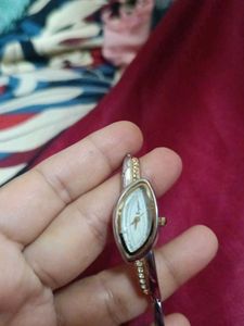 silver kada type ladys watch