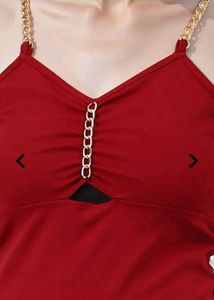 Red Dress for fairy ❤️🧚🧿 || Chain Strap