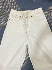 wide leg white jeans