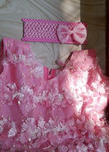 Pink frock For Baby Girls