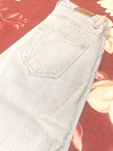 Light Blue Mom Fit Denim Jeans