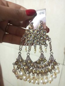 Oxidised Golden Earrings